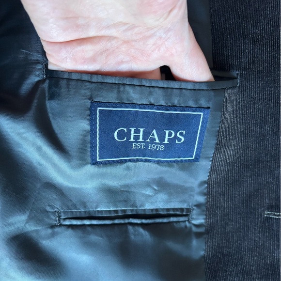 Y2K Chaps 1978 Ralph Lauren Blazer 46R Dark Brown Fine Rib Corduroy Sport Jacket - Picture 13 of 16